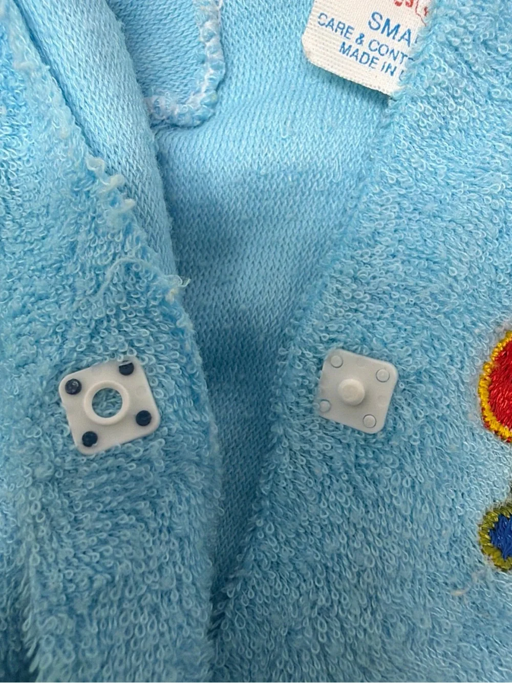 Vintage Lullaby Land Terry Cloth Baby Sleep Romper Size 0-3 Months